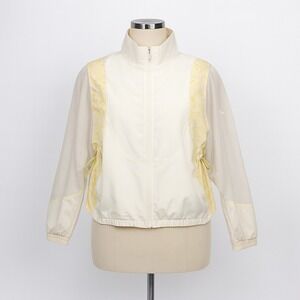 Nike Icon Clash Ivory Lemon Sheer Mesh Packable Running Jacket Size 1X‎ Packale